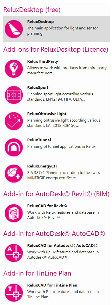 Screenshot ReluxDesktop